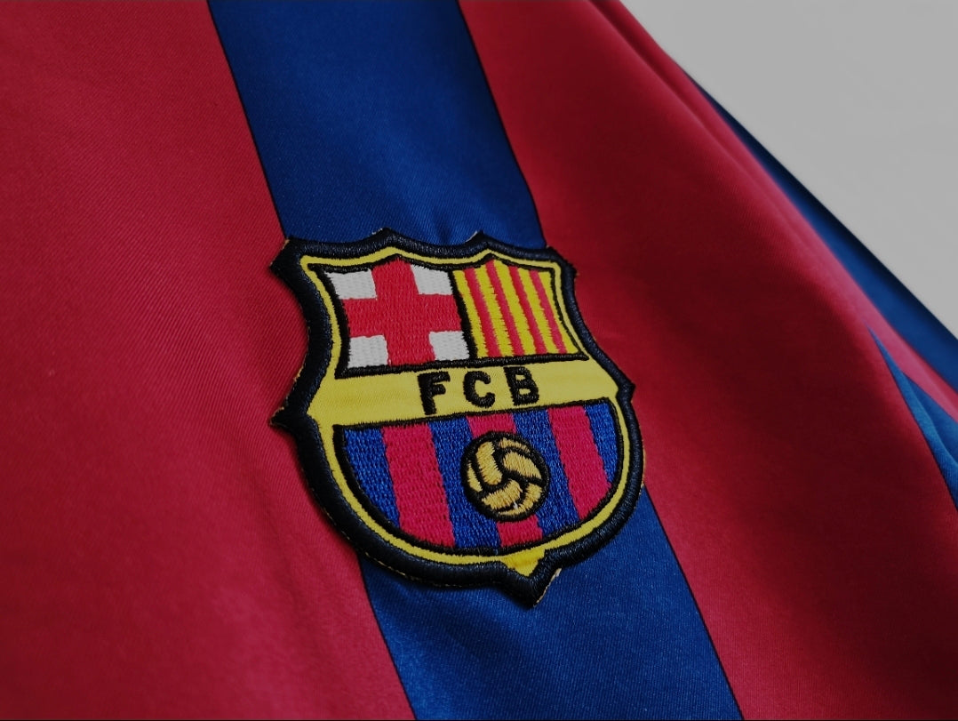 Camisa Barcelona 2005/2006 Home Manga Longa - Retrô Masculina
