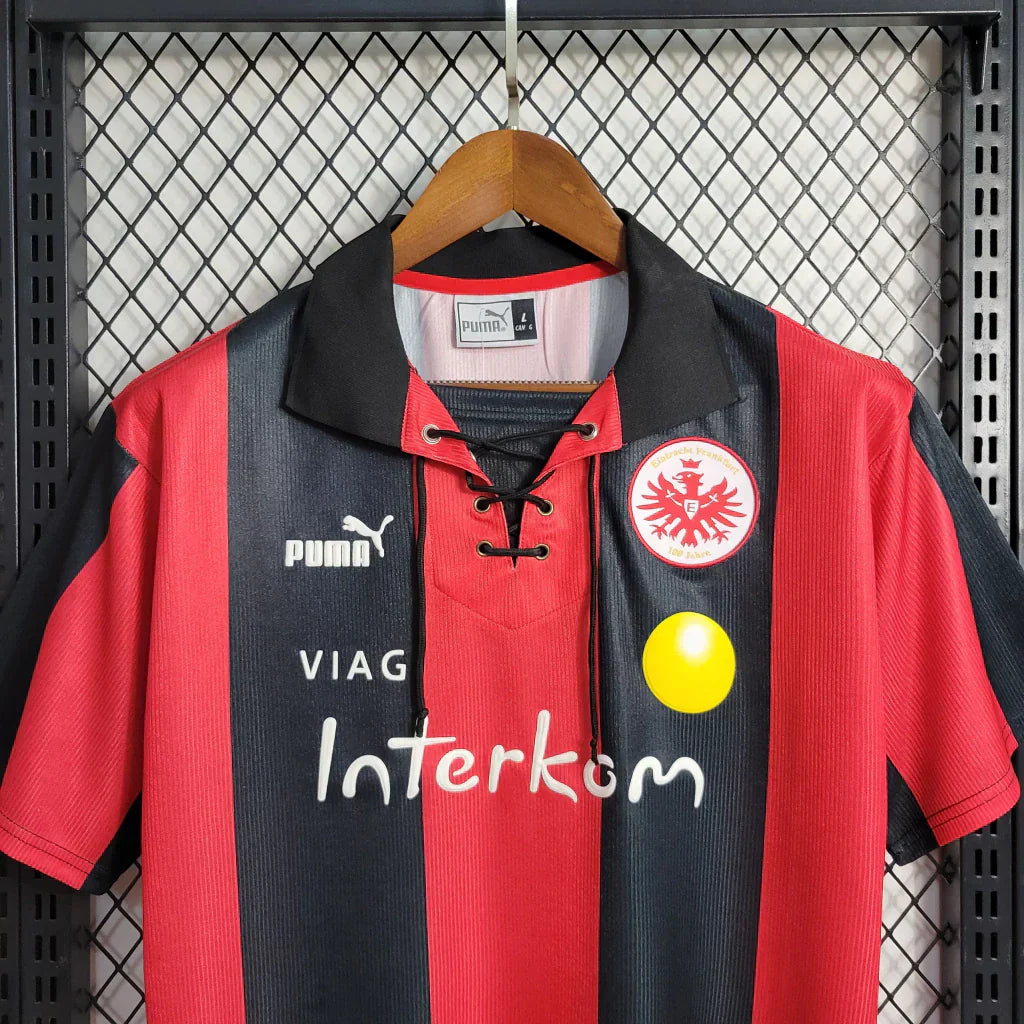 Camisa RetrƓ Eintratch Frankfurt Puma 1999/00 Vermelho e Preto