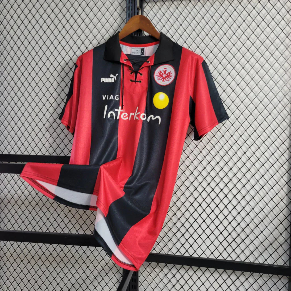 Camisa RetrƓ Eintratch Frankfurt Puma 1999/00 Vermelho e Preto