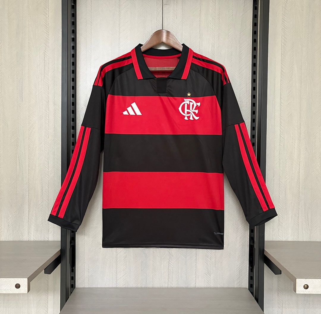 Camisa Flamengo Home 26/27 Manga Longa - Adidas Torcedor Masculina
