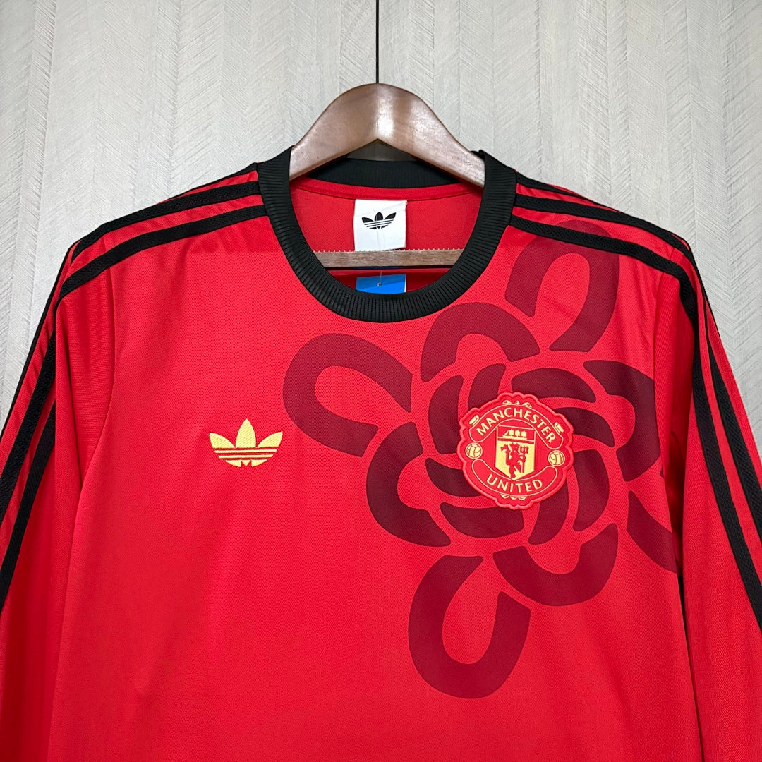 Camisa Manchester United Edição Especial Vermelha 26/27 Manga Longa - Adidas Torcedor Masculina