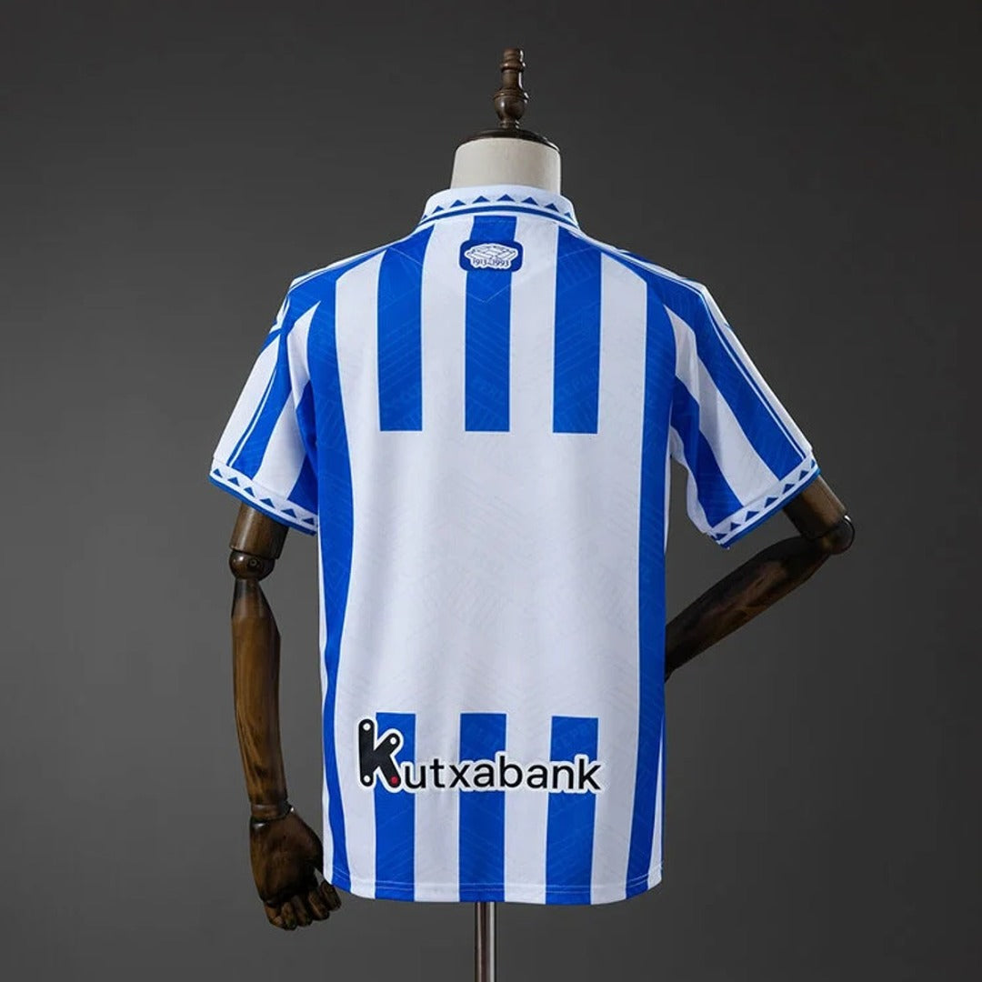Camisa Real Sociedad Vintage 26/27 - Macron Torcedor Masculina