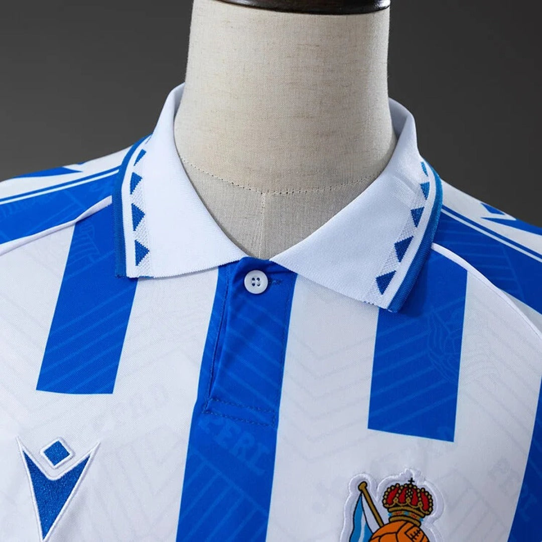 Camisa Real Sociedad Vintage 26/27 - Macron Torcedor Masculina