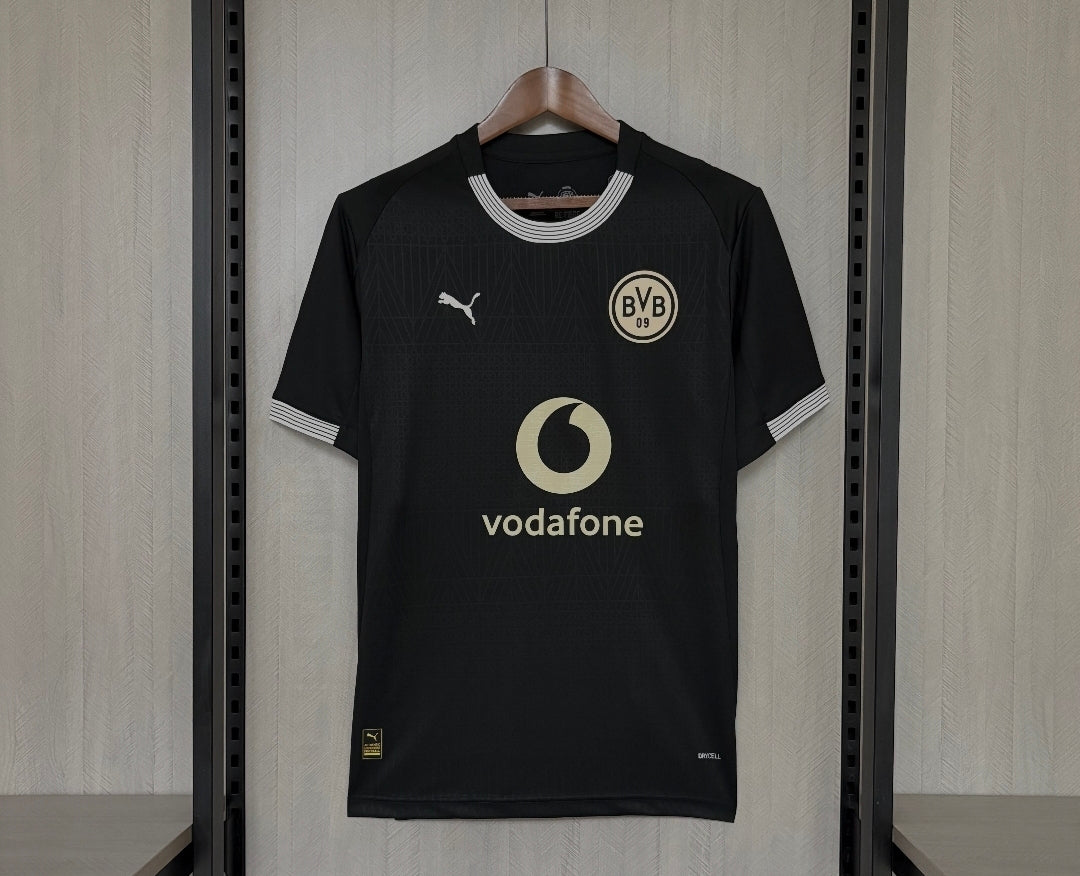 Camisa Borussia Dortmund Preta 26/27 - Puma Torcedor Masculina