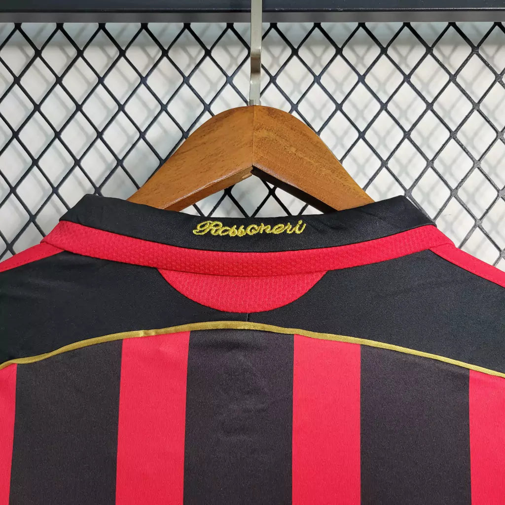 Camisa Milan 06/07 Home Manga Longa - Retrô Masculina