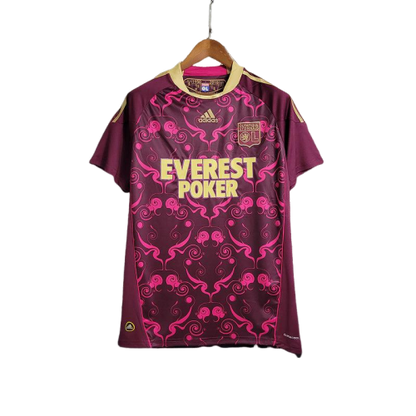 Camisa Retrô Lyon Adidas 2010/11 Masculino Rosa