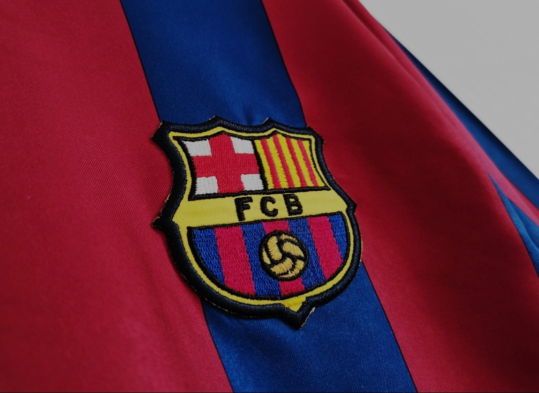 Camisa Barcelona 2005/2006 Home Manga Longa - Retrô Masculina