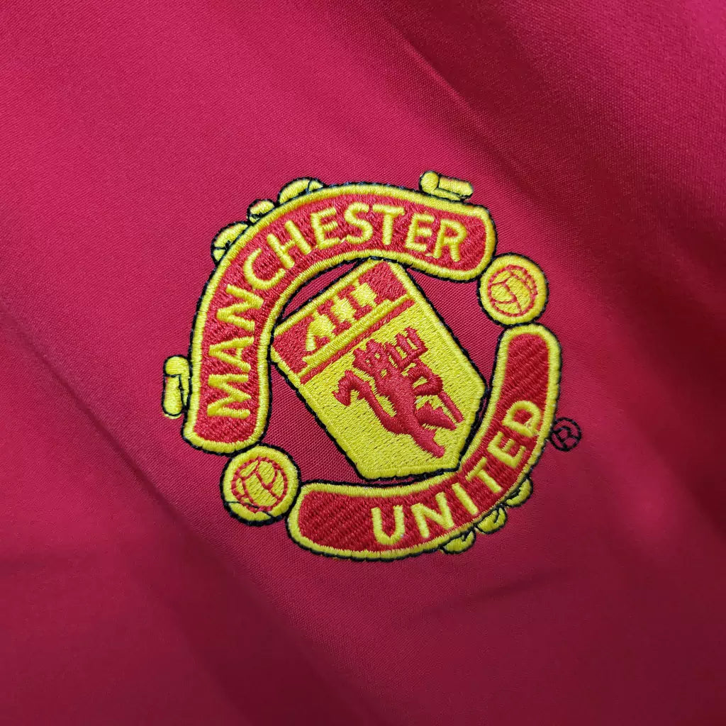 Camisa Manchester United 04/06 Home Manga Longa - Retrô Masculina