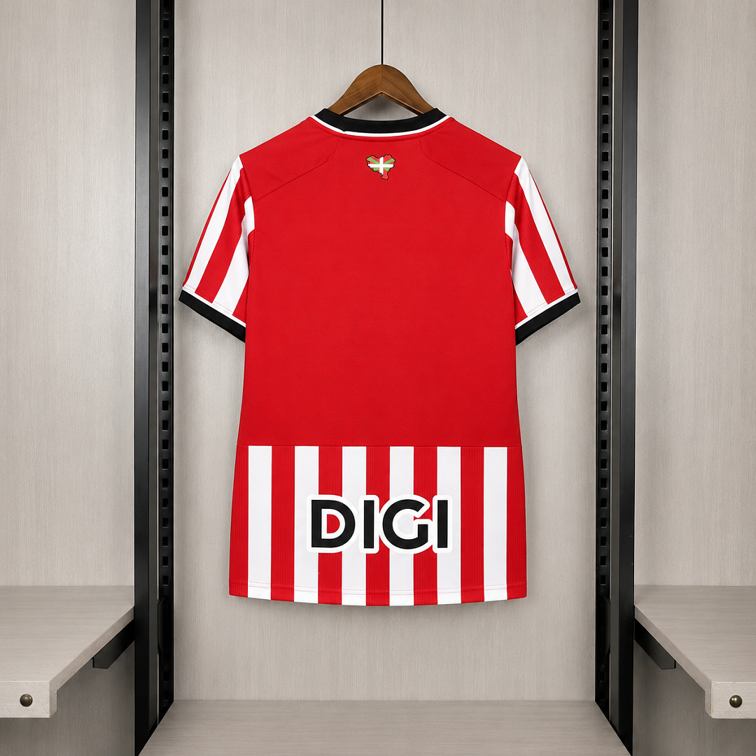 Camisa Athletic Bilbao Home 26/27 - Castore Torcedor Masculina