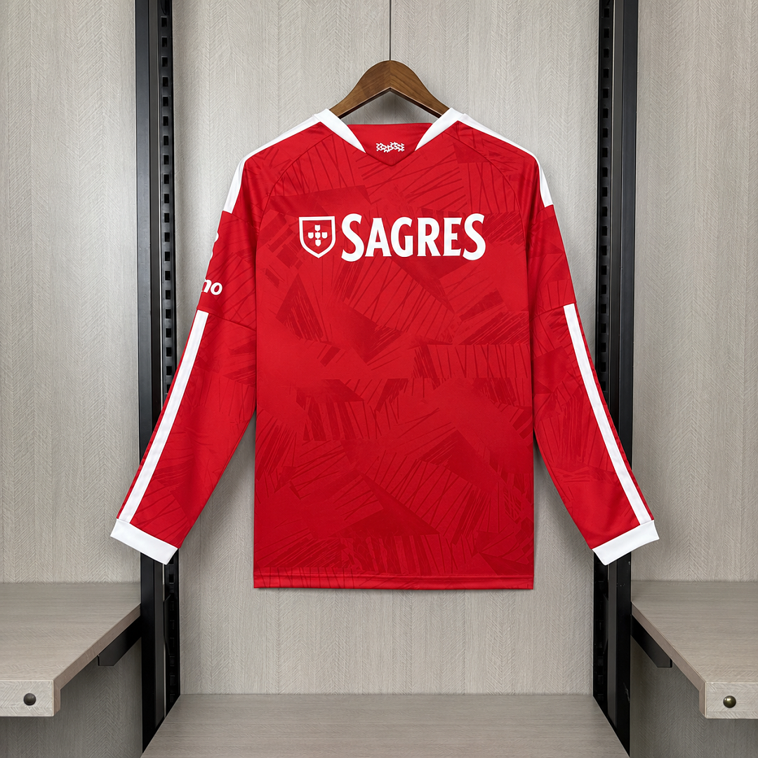 Camisa Benfica Home 26/27 Manga Longa - Adidas Torcedor Masculina