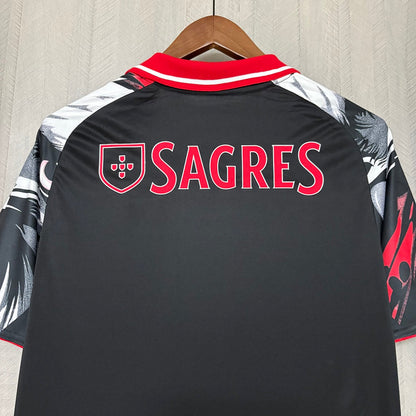 Camisa Benfica Preta Branca 26/27 - Adidas Torcedor Masculina