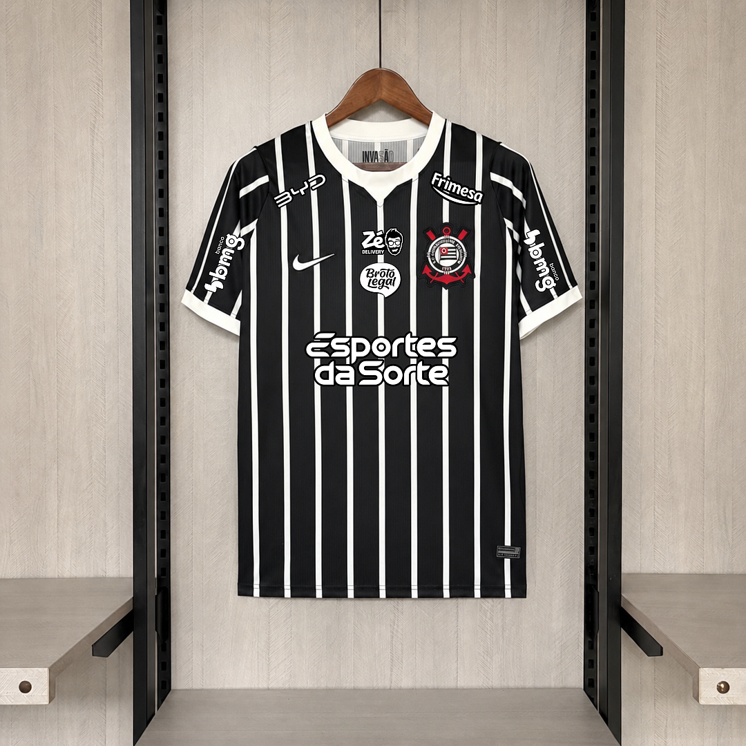 Camisa Corinthians Away Com Patrocínios 26/27 - Nike Torcedor Masculina