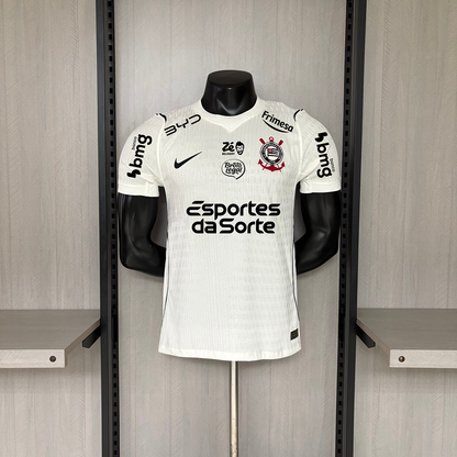 Camisa Corinthians Home Com Patrocínios 26/27 - Nike Jogador Masculina