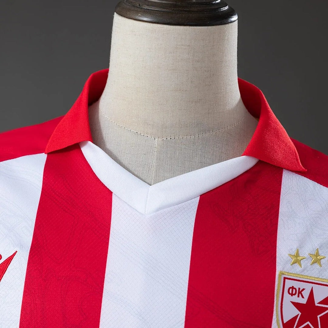 Camisa Estrela Vermelha Vermelha Home 26/27 - Torcedor Masculina