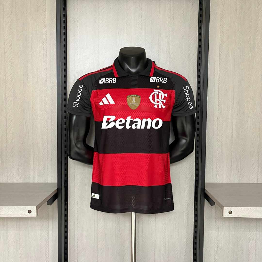 Camisa Flamengo Home Com Patrocínios 26/27 - Adidas Jogador Masculina
