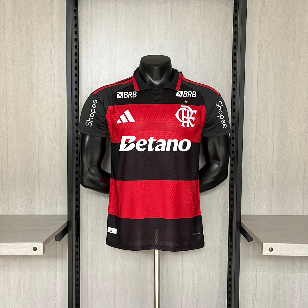 Camisa Flamengo Home Com Patrocínios 26/27 - Adidas Jogador Masculina