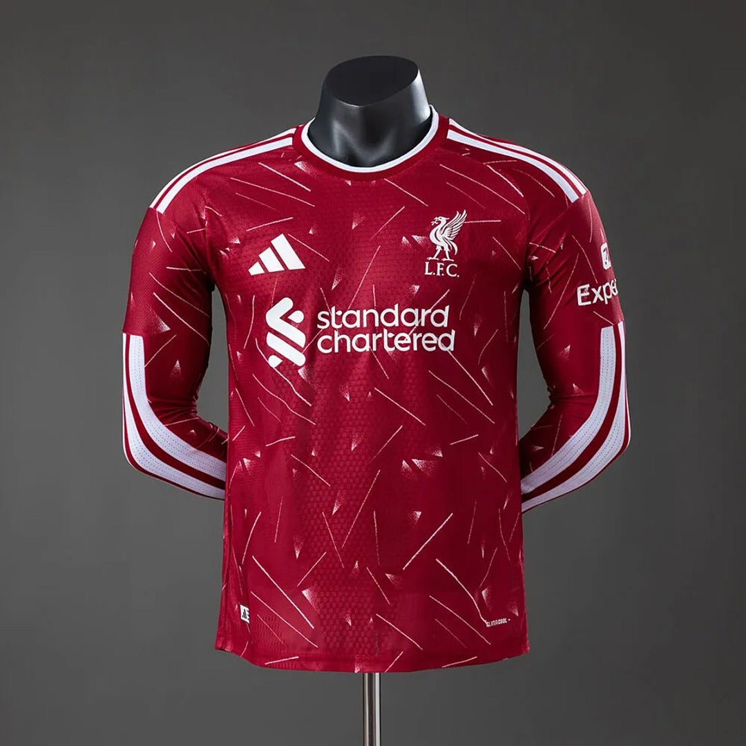 Camisa Liverpool Home 26/27 Manga Longa - Adidas Jogador Masculina