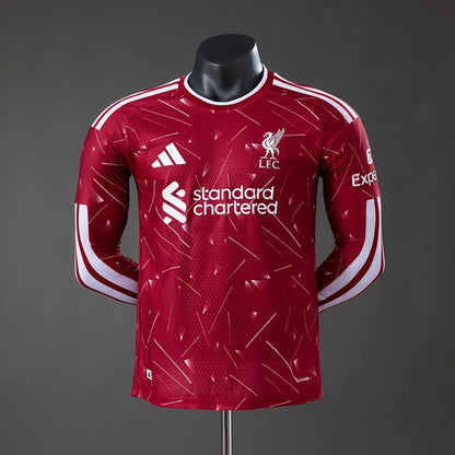 Camisa Liverpool Home 26/27 Manga Longa - Adidas Jogador Masculina