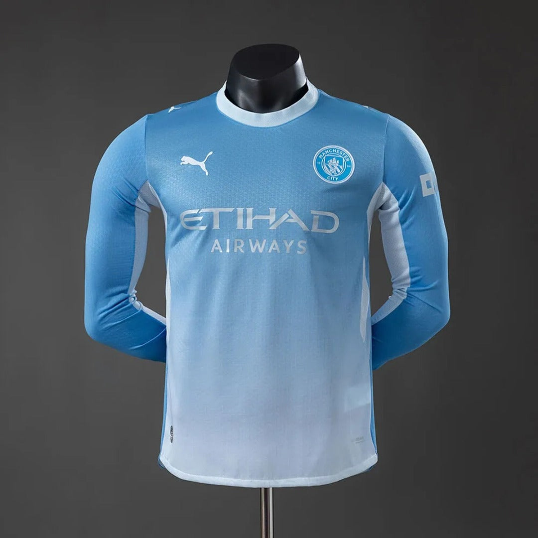 Camisa Manchester City Home 26/27 Manga Longa - Puma Jogador Masculina