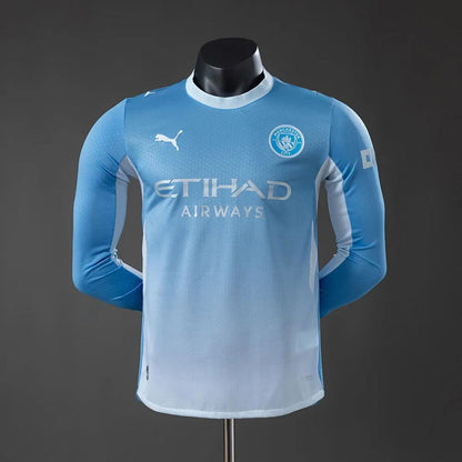 Camisa Manchester City Home 26/27 Manga Longa - Puma Jogador Masculina