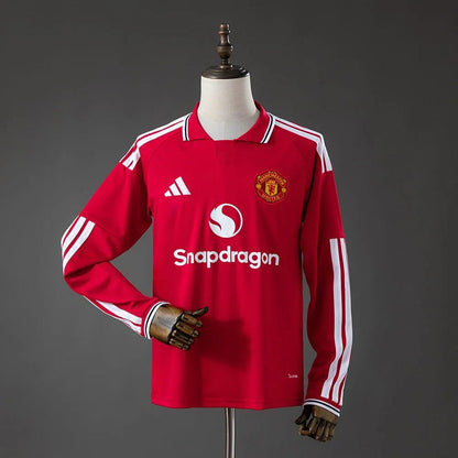 Camisa Manchester United Home 26/27 Manga Longa - Adidas Torcedor Masculina