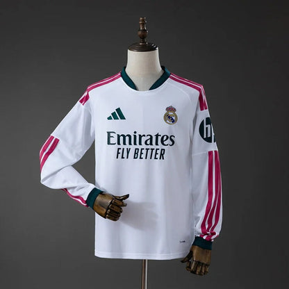 Camisa Real Madrid Home 26/27 Manga Longa - Adidas Torcedor Masculina