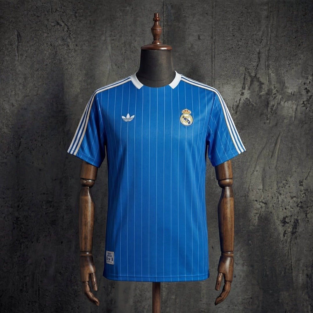 Camisa Real Madrid Terrace Icons Azul 26/27 - Adidas Torcedor Masculina