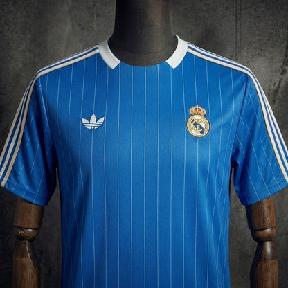 Camisa Real Madrid Terrace Icons Azul 26/27 - Adidas Torcedor Masculina