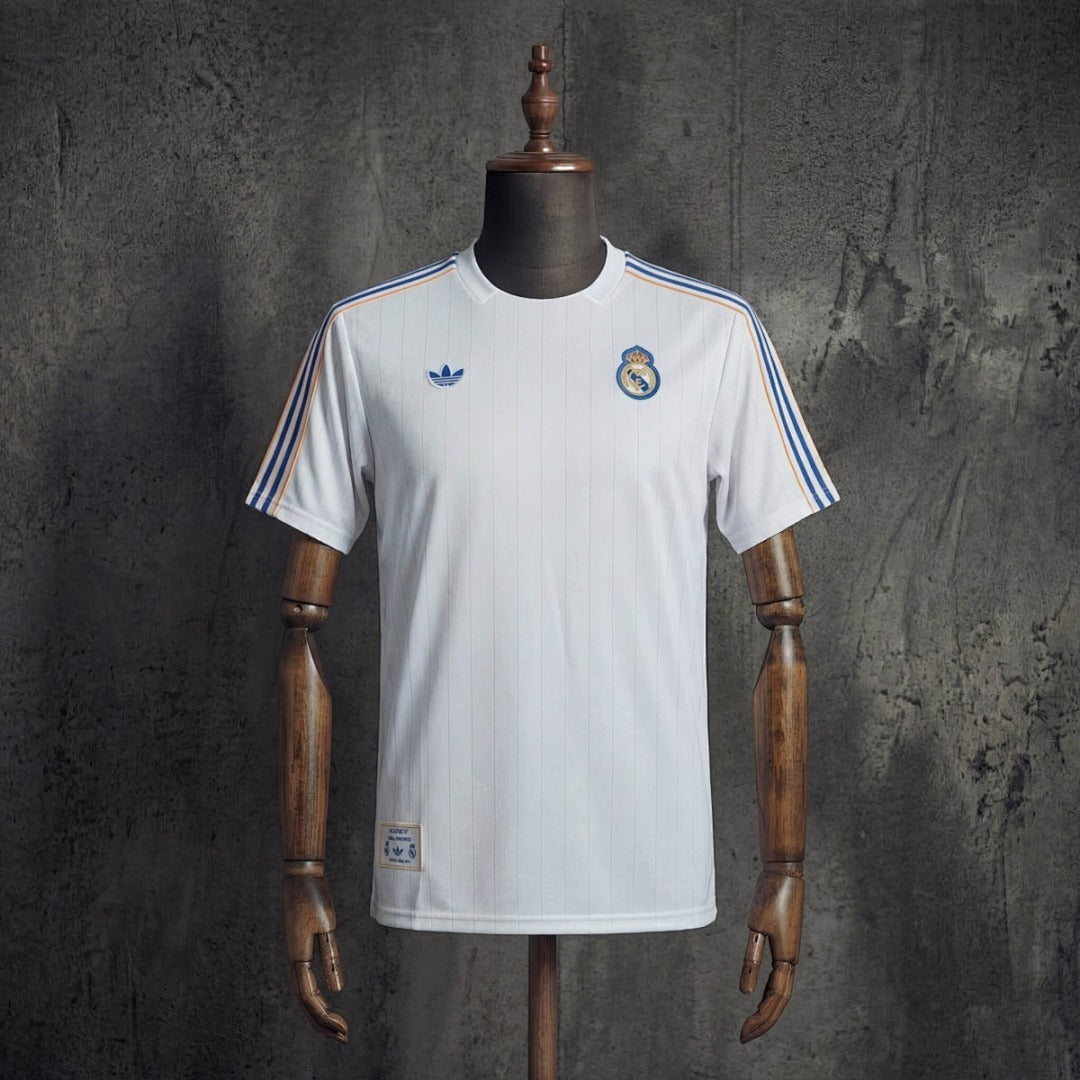 Camisa Real Madrid Terrace Icons Branca 26/27 - Adidas Torcedor Masculina