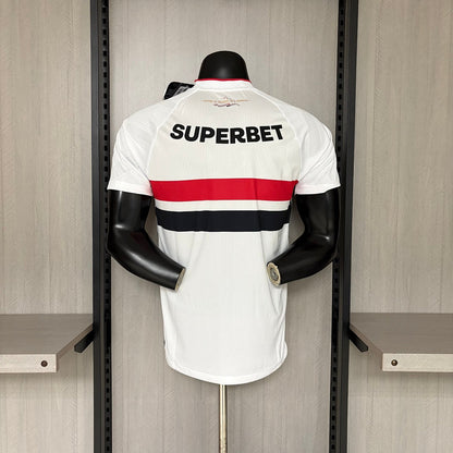 Camisa São Paulo Home Com Patrocínios 26/27 - New Balance Jogador Masculina