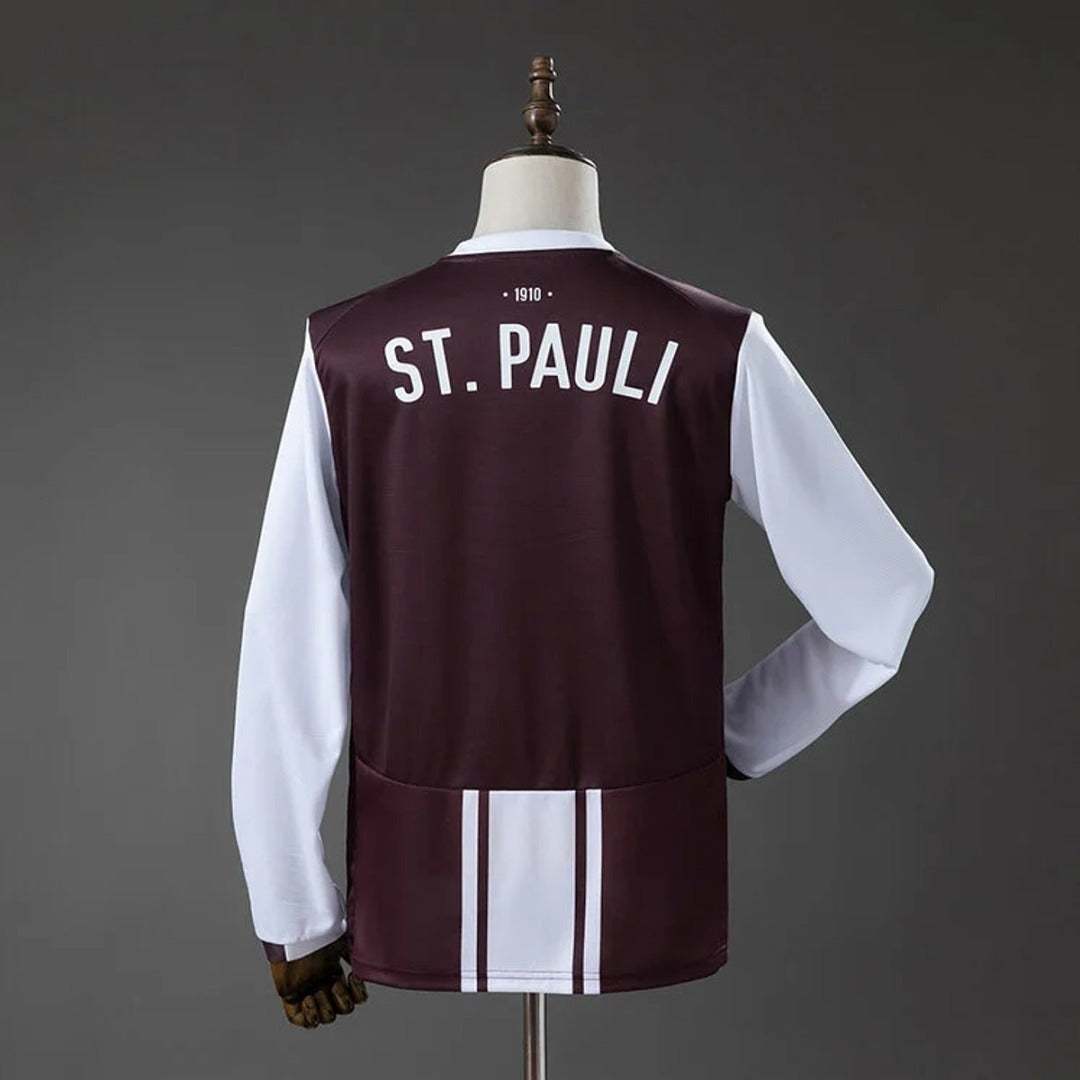 Camisa St. Pauli Home 26/27 Manga Longa - Torcedor Masculina
