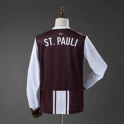Camisa St. Pauli Home 26/27 Manga Longa - Torcedor Masculina