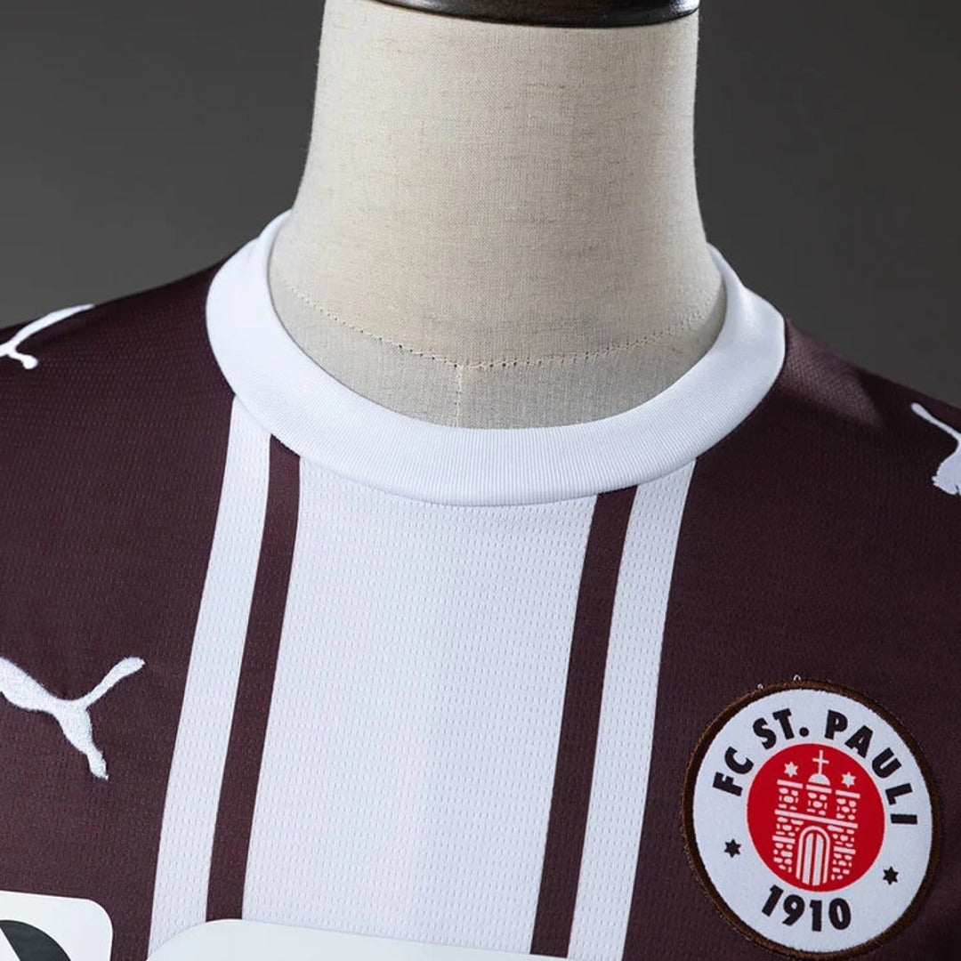 Camisa St. Pauli Home 26/27 Manga Longa - Torcedor Masculina