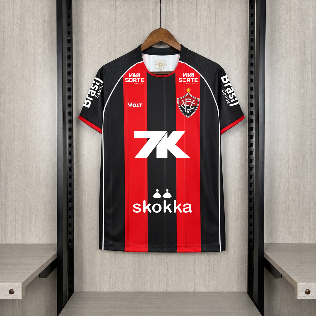 Camisa Vitória Home Com Patrocínios 26/27 - Torcedor Masculina