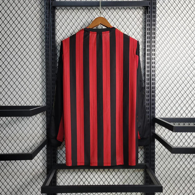 Camisa Milan 13/14 Home Manga Longa - Retrô Masculina