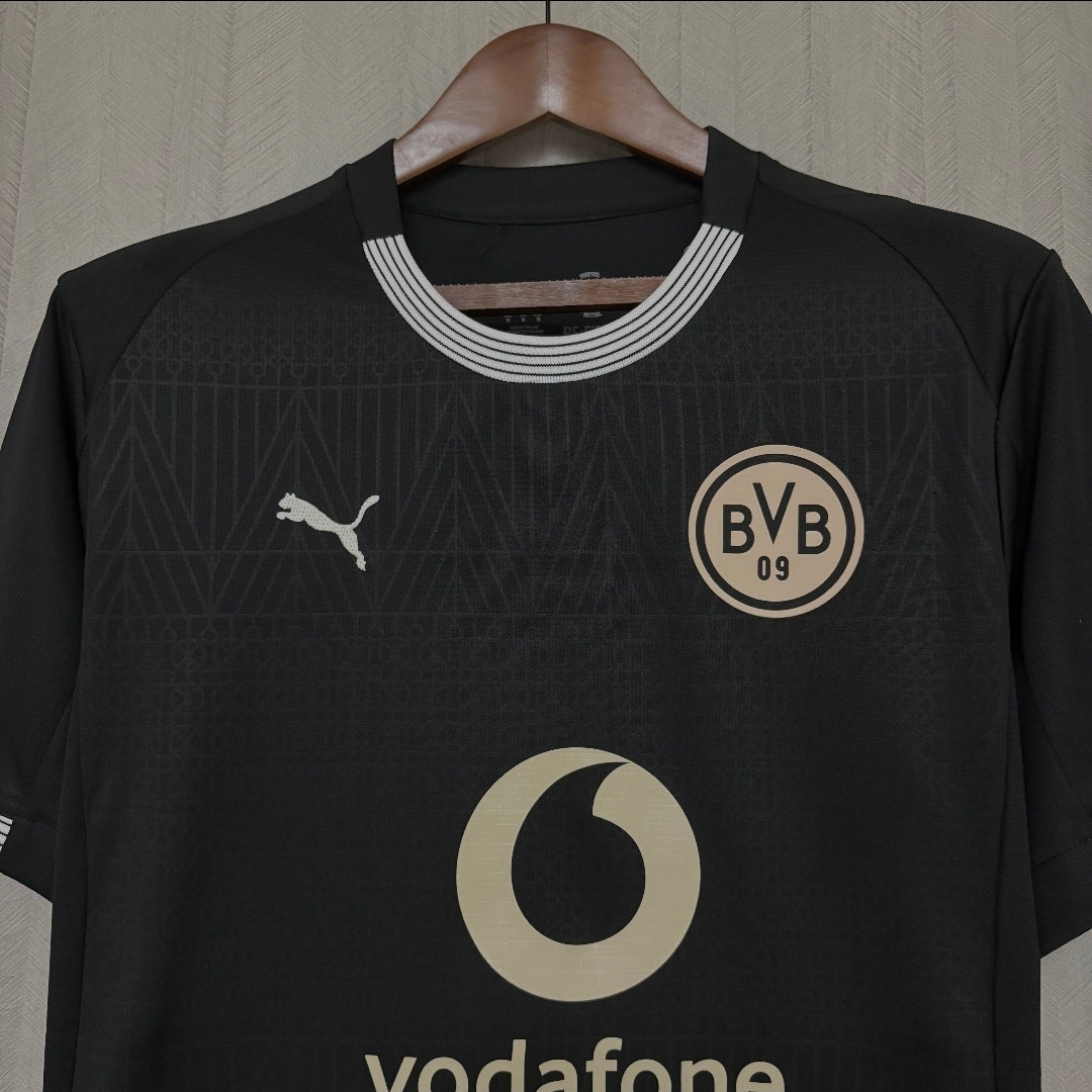 Camisa Borussia Dortmund Preta 26/27 - Puma Torcedor Masculina
